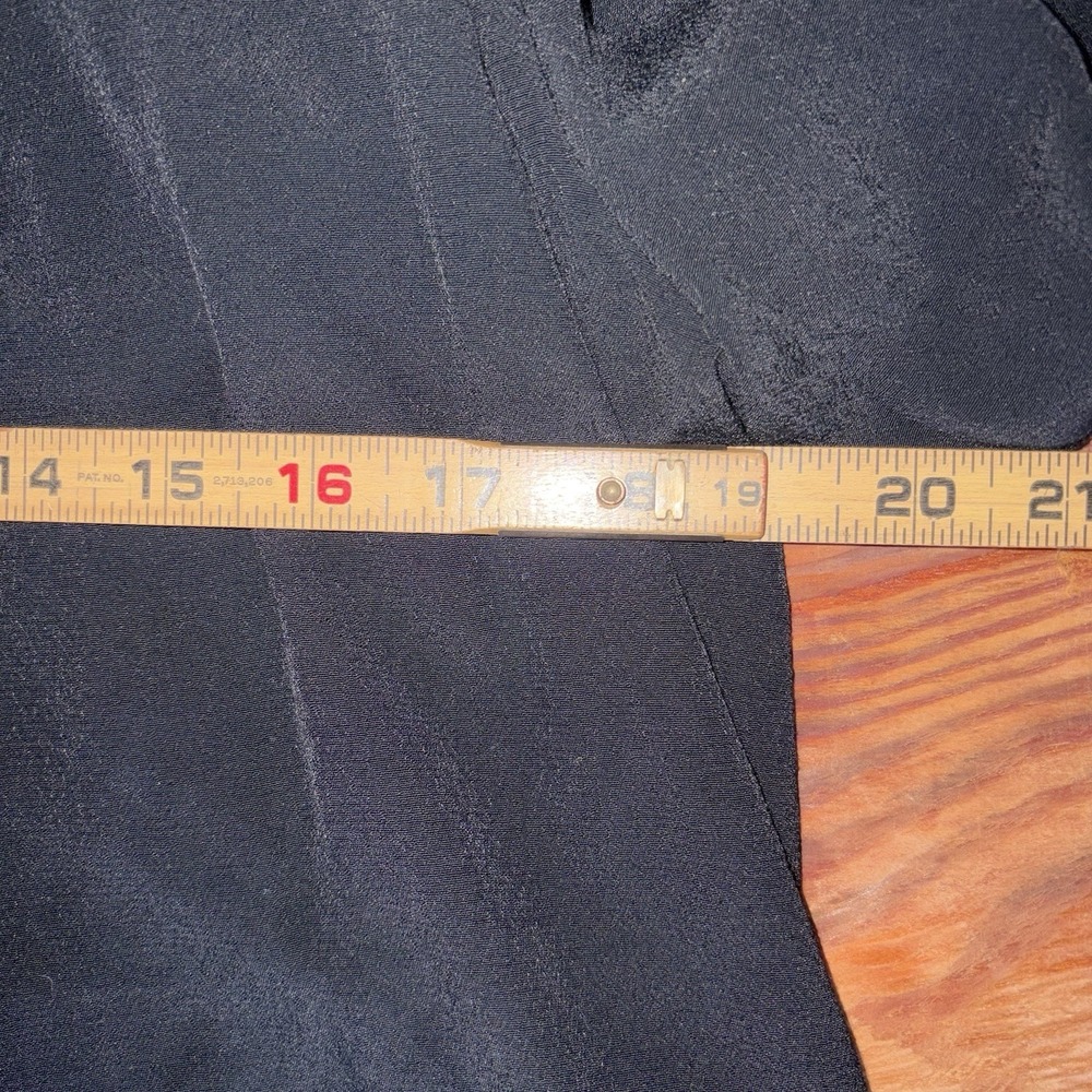 Anthropologie Ett Twa Black Summer Blazer Wrap Top Size 0 Viscose - Picture 3 of 9